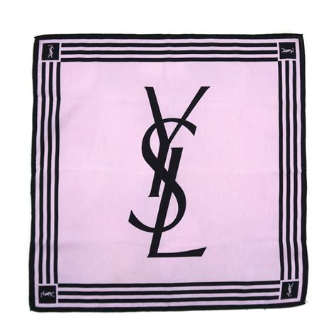 yves saint laurent logo scarf|ysl handkerchief.